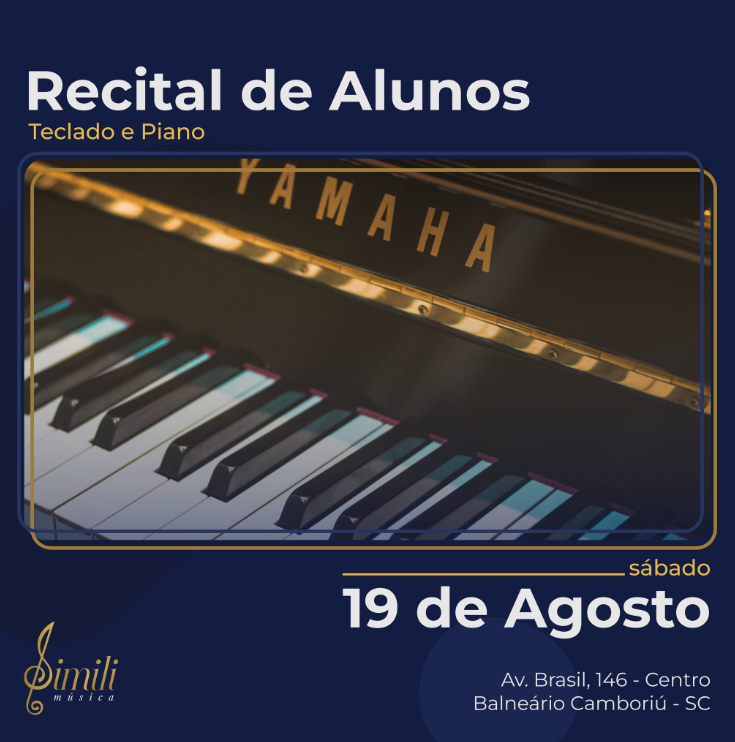 19/Agosto/2023 – Recital de Piano